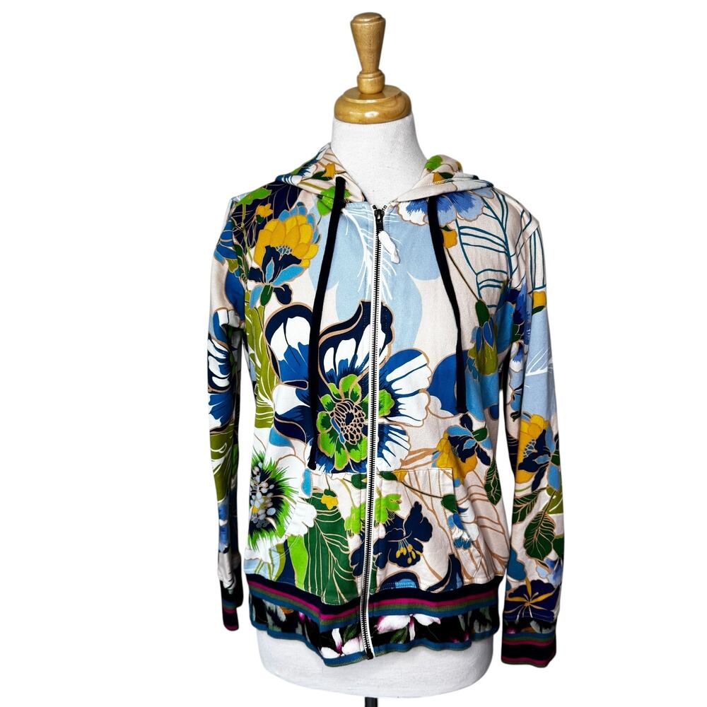 JOHNNY WAS JENN MODERN ZIP UP HOODIE Size Small